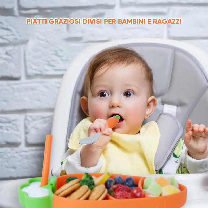 Piatti per bambini con aspirazione
