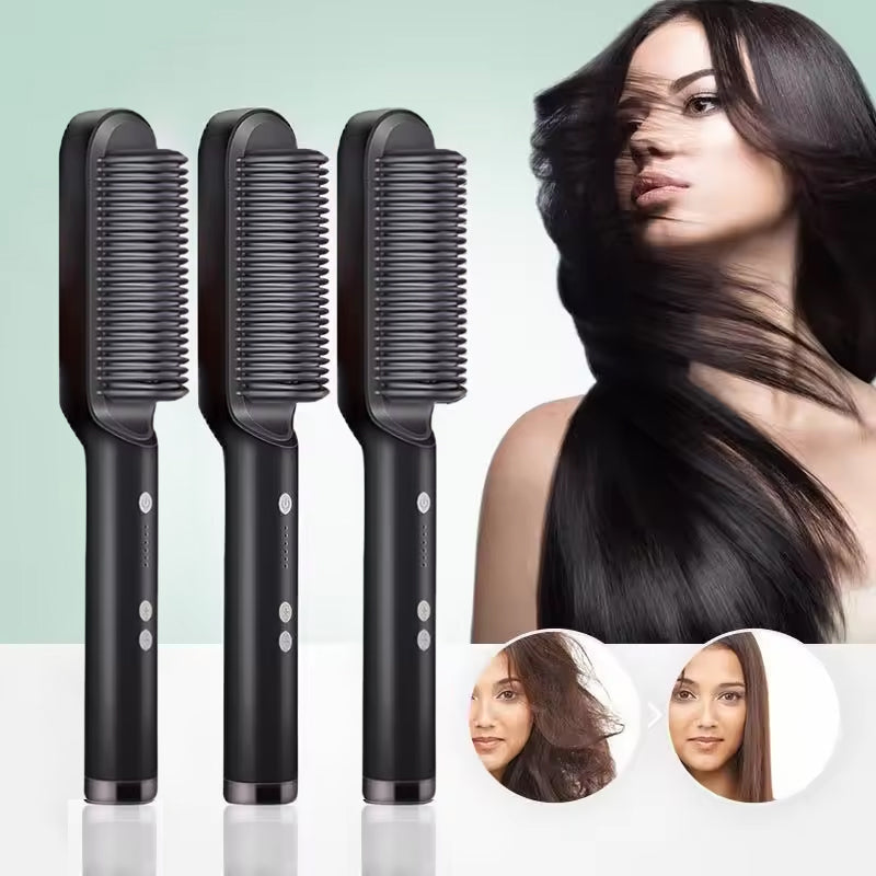 Spazzola lisciante per capelli agli ioni negativi