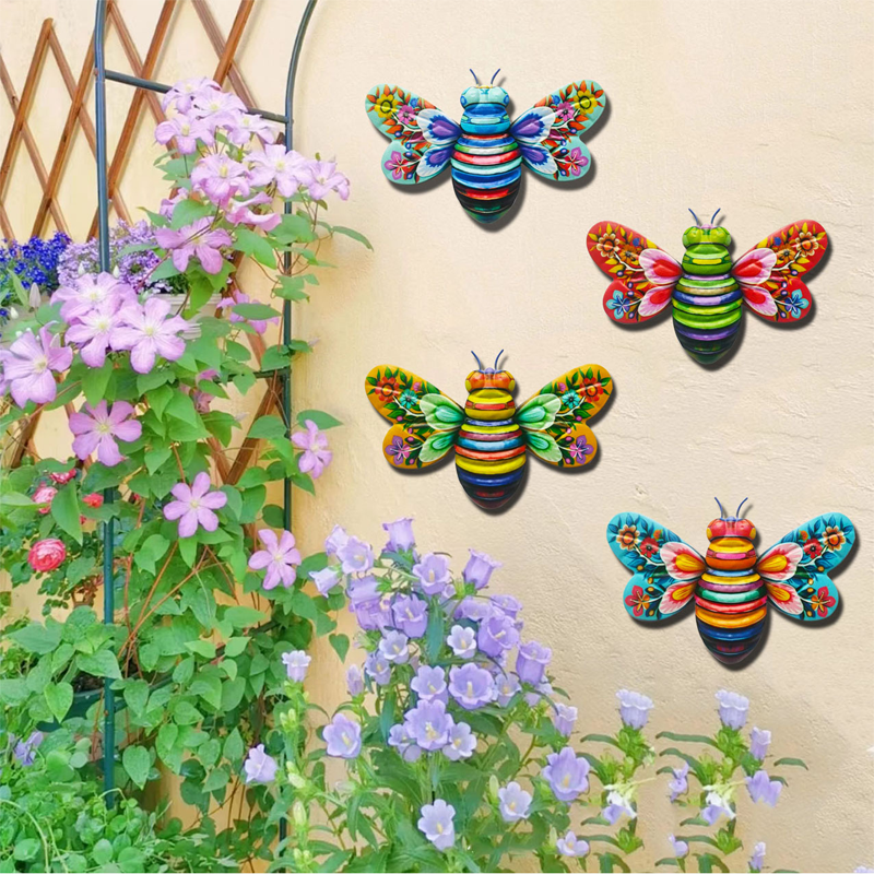 Decorazioni da parete sospese per sculture artistiche in ferro ape per giardino