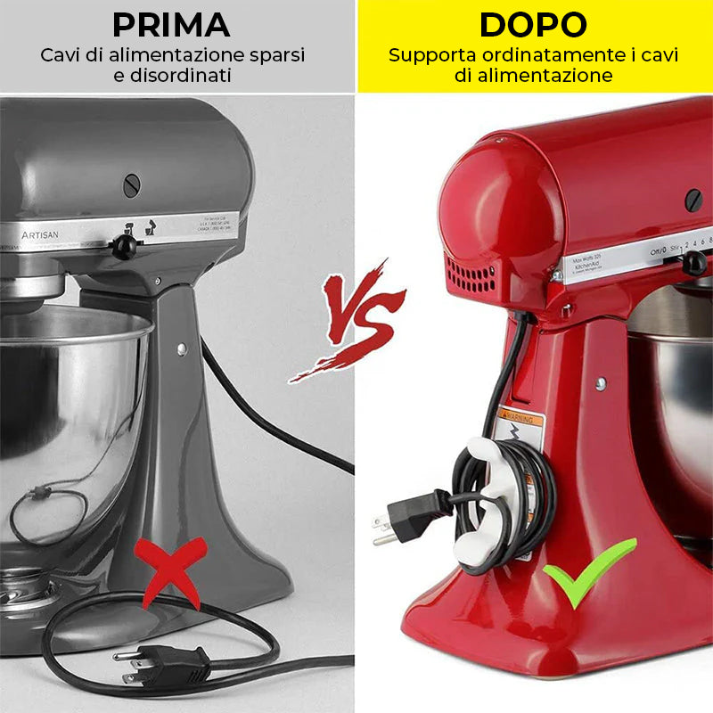 Avvolgicavo per elettrodomestici da cucina