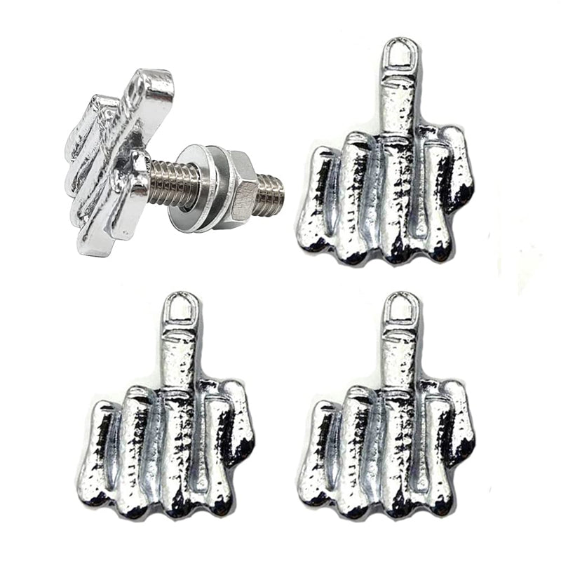 Bullone a dito in metallo divertente (4 pz.)