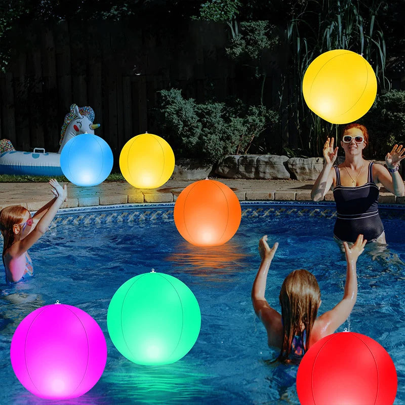 Pallone da spiaggia luminoso a 16 colori con luce a LED