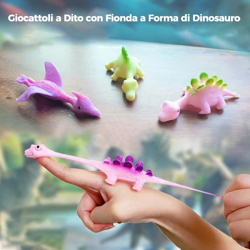 Giocattoli a Dito con Fionda a Forma di Dinosauro