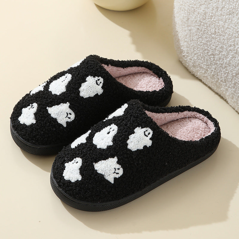 Pantofole di peluche fantasma di Halloween