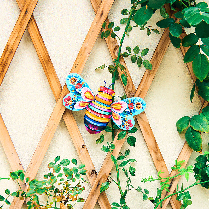 Decorazioni da parete sospese per sculture artistiche in ferro ape per giardino