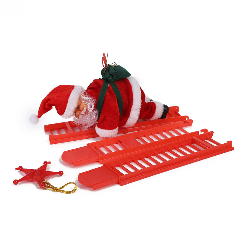 Babbo Natale che si arrampica