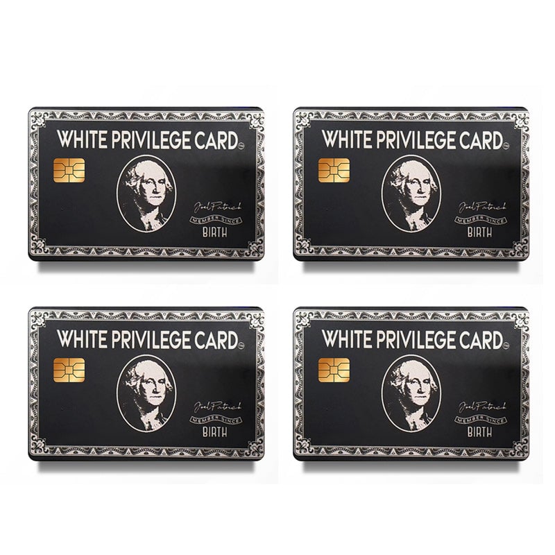 Set di 4 adesivi in vinile per la pelle di carta di credito
