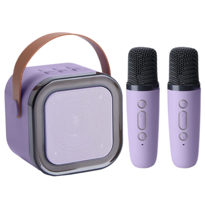 Mini macchina per karaoke con microfoni wireless