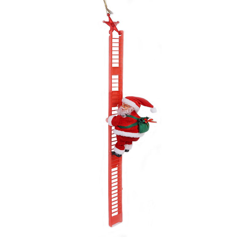 Babbo Natale che si arrampica