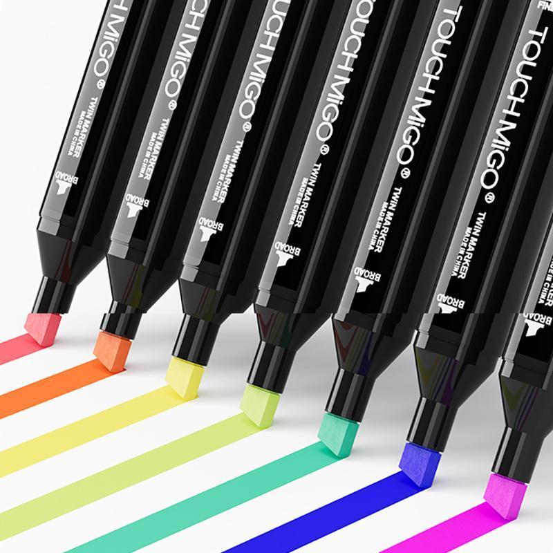 Set di pennarelli a doppia punta premium da 80 colori con custodia per il trasporto