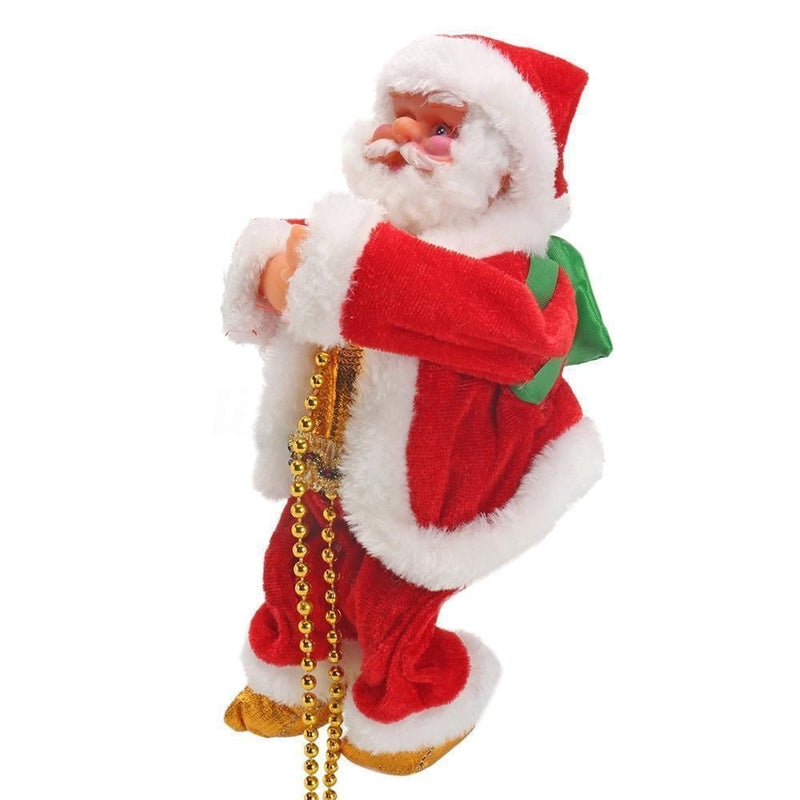 Babbo Natale che si arrampica