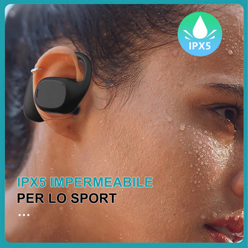Auricolare Bluetooth senza fili con gancio per l'orecchio
