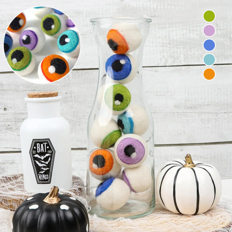 Bulbi oculari del mostro di Halloween in feltro