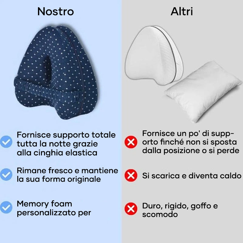 Cuscino per le gambe a forma di cuore