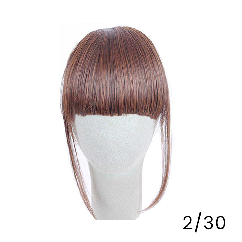 Estensione per capelli senza cuciture con frangia 3D a clip