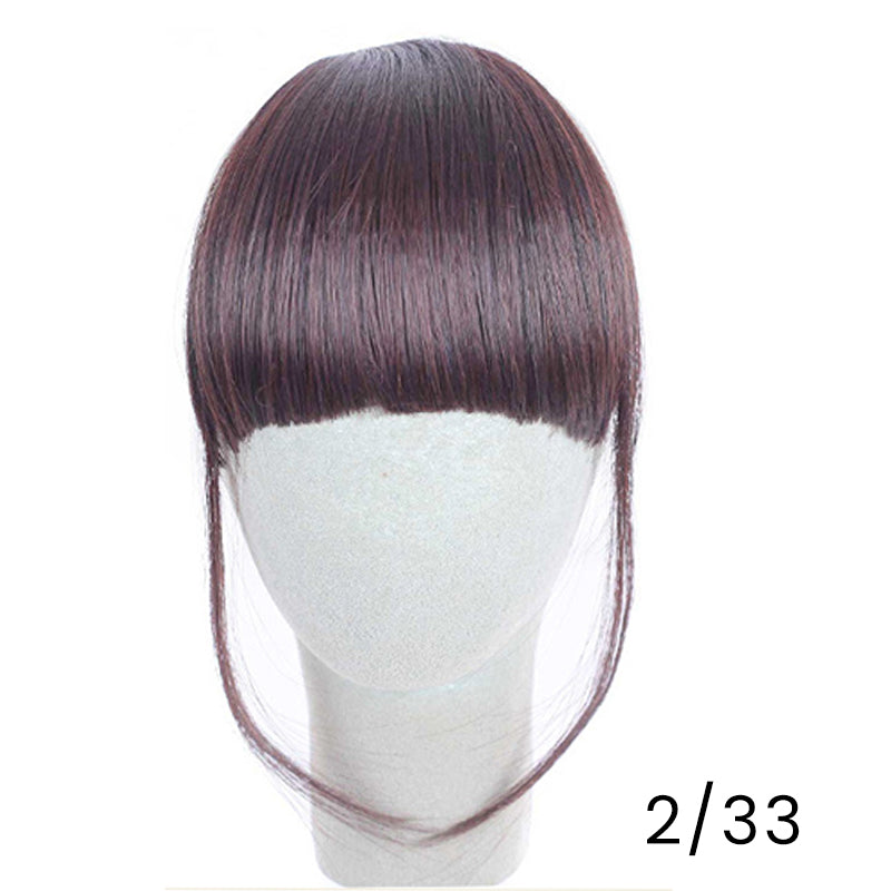 Estensione per capelli senza cuciture con frangia 3D a clip