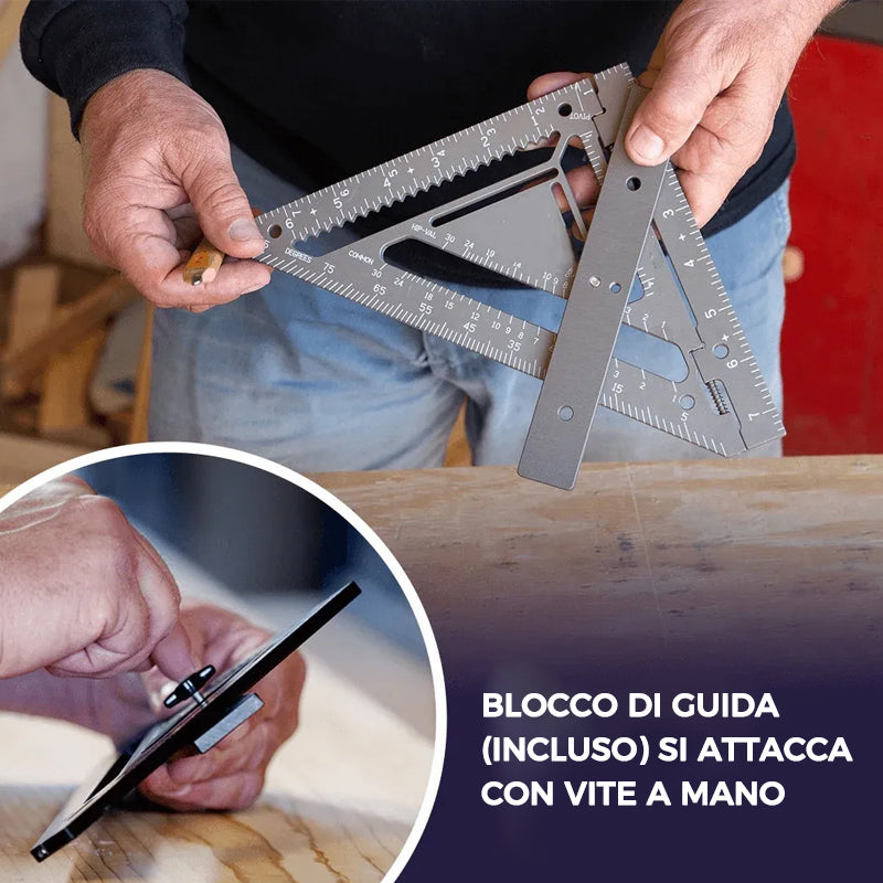 Innovativo strumento quadrato per orditura