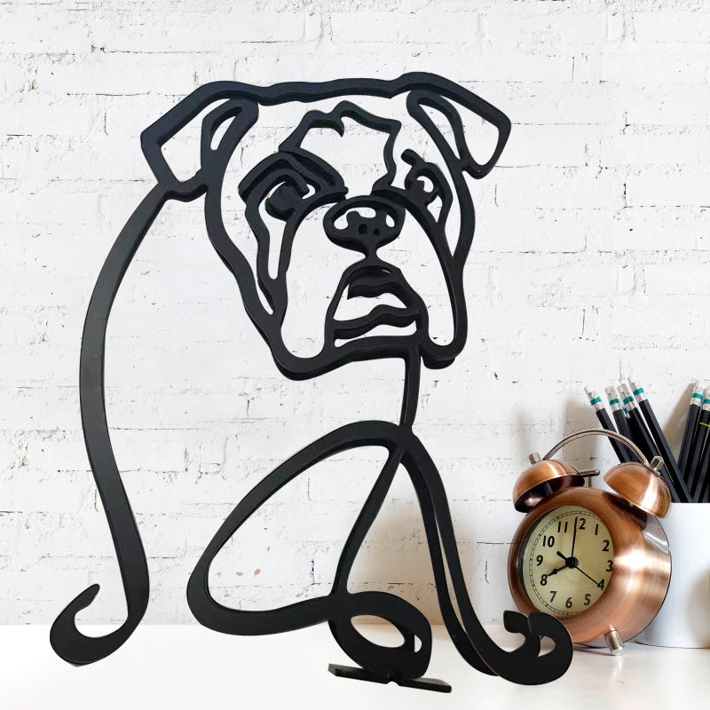 Scultura d'arte minimalista del cane