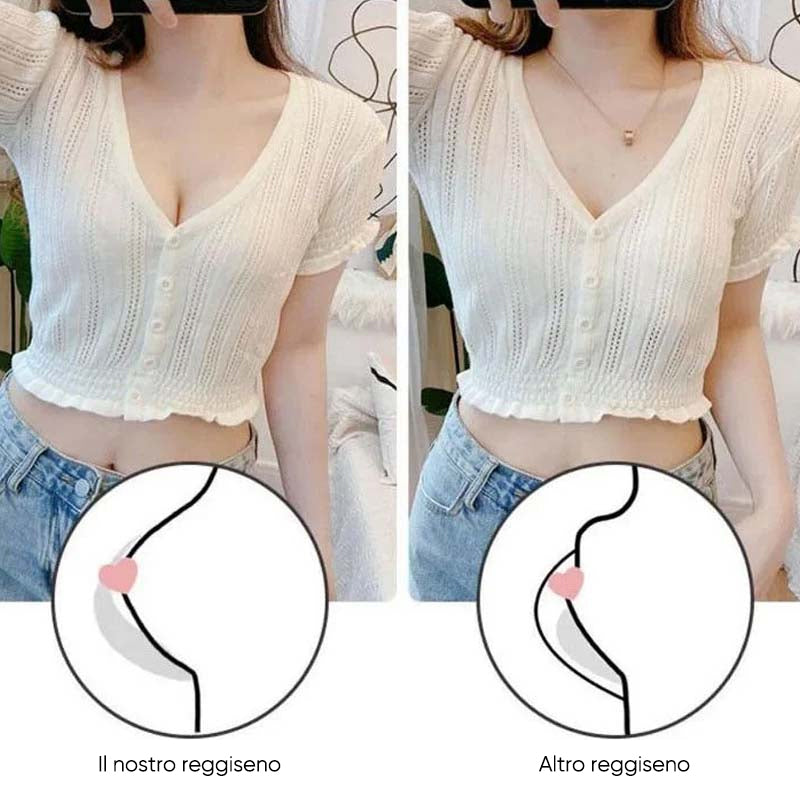 Reggiseno push-up wireless anti-cedimento sollevante