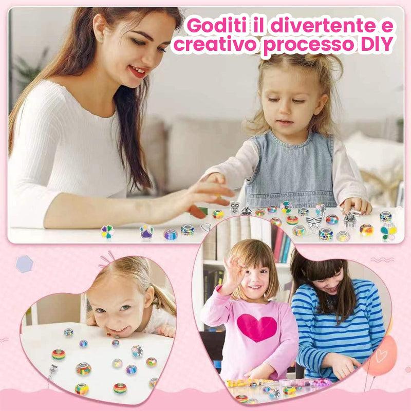 Kit per realizzare braccialetti con ciondoli per ragazze
