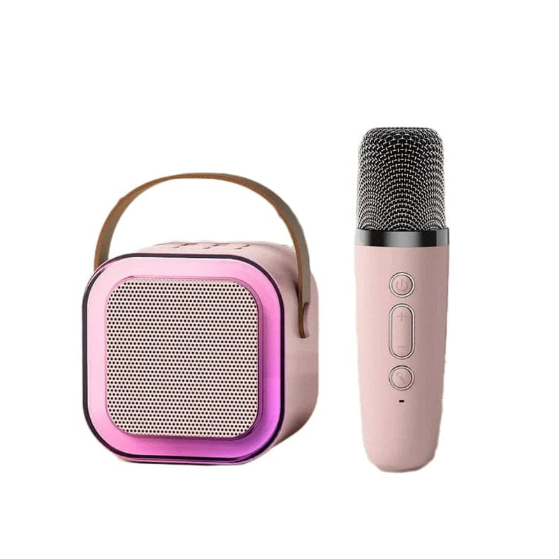 Mini macchina per karaoke con microfoni wireless
