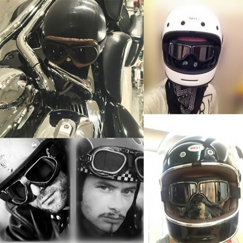 Occhiali da moto d'epoca