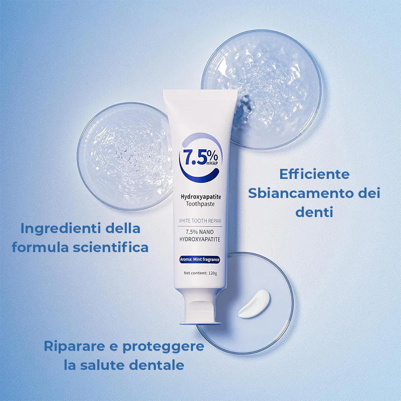 Dentifricio all'idrossiapatite