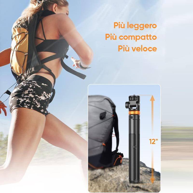 Treppiede per selfie con telecomando Bluetooth