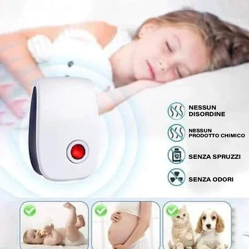 Repellente per zanzare ad ultrasuoni intelligente con inverter