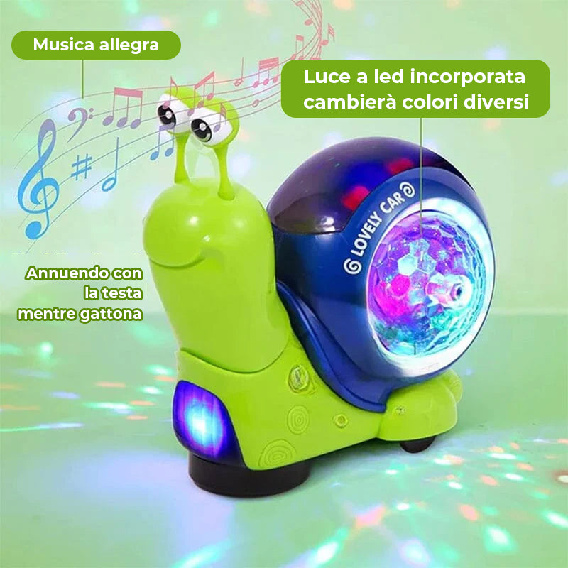 Giocattolo luminoso a forma di lumaca