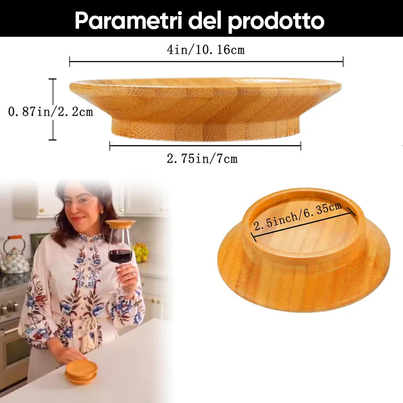 Topper per salumi in vetro da vino