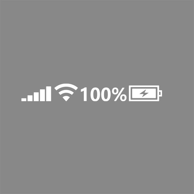Adesivo riflettente per la segnalazione della batteria (10 pz.)