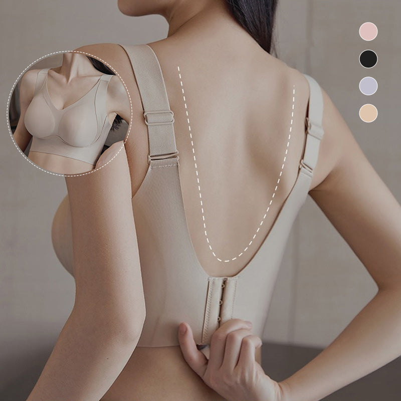 Reggiseno senza ferretto con copertura laterale e anti-cedimento
