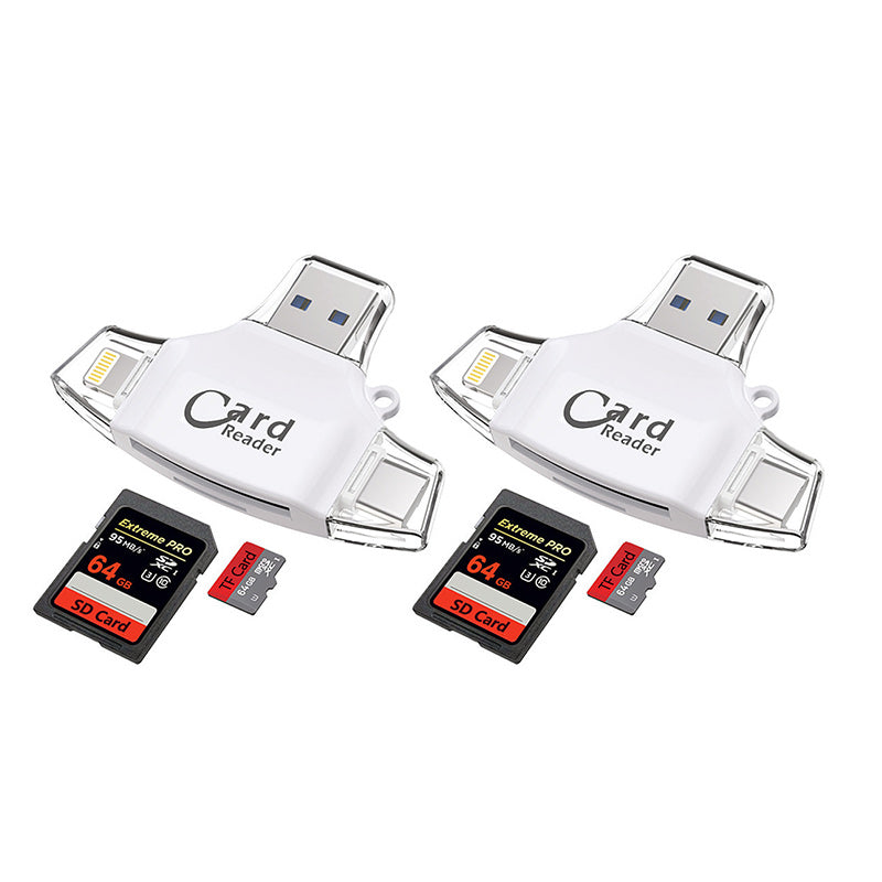Lettore di schede SD TF universale multiporta 4 in1