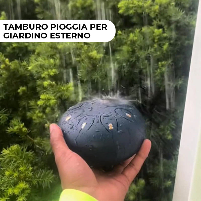 Tamburo a pioggia per giardino esterno con The Fingererstalls (spartito in inglese)