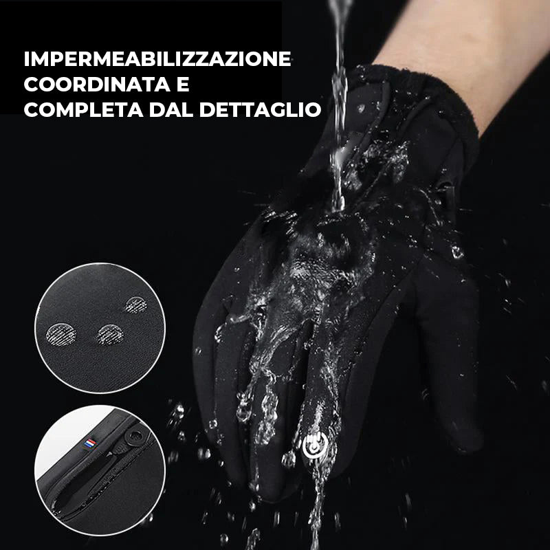 Guanti invernali touchscreen antivento