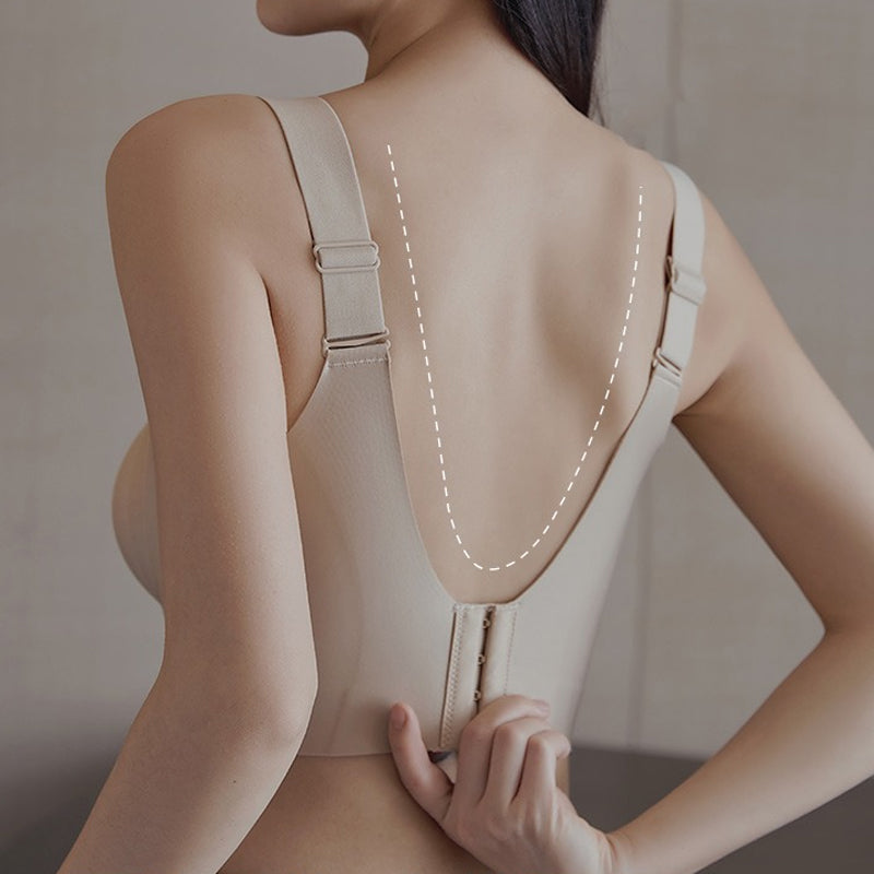 Reggiseno senza ferretto con copertura laterale e anti-cedimento