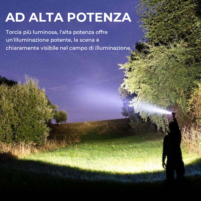 Torcia ultraluminosa al laser bianco a lungo raggio