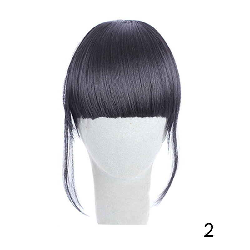 Estensione per capelli senza cuciture con frangia 3D a clip