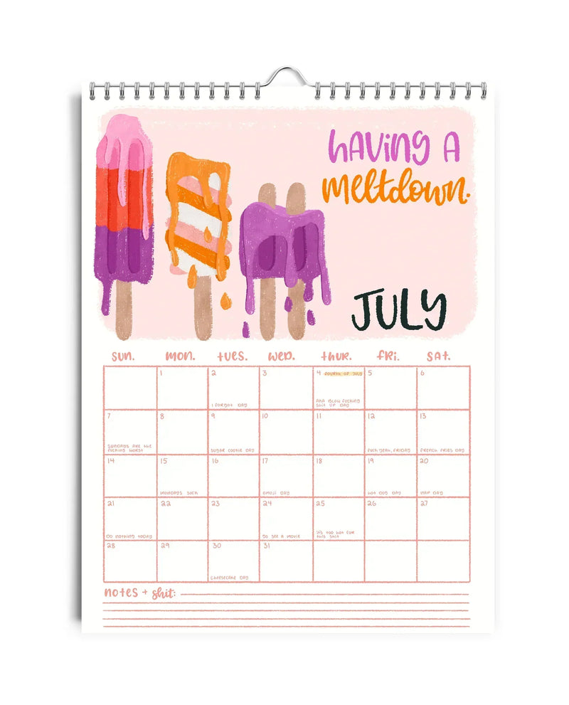 Eccoci Di Nuovo, Cazzo! Calendario 2025