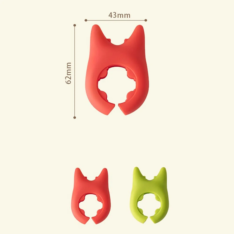 Poggiamestolo in silicone con clip per vaso