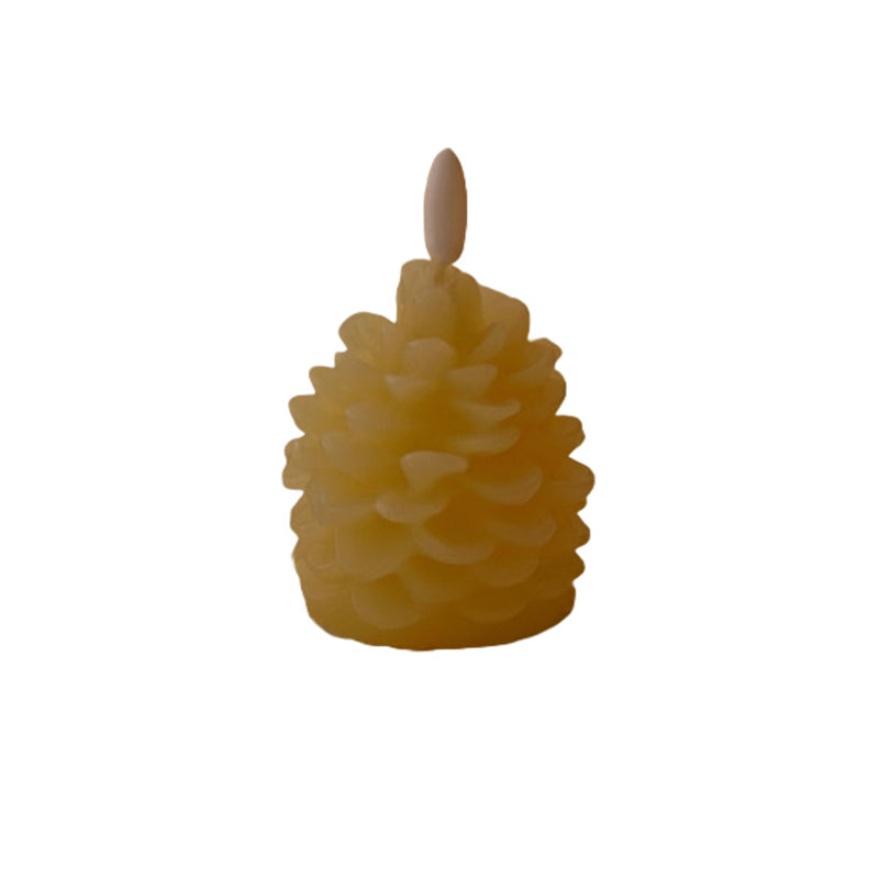 Candele a forma di pigna senza fiamma