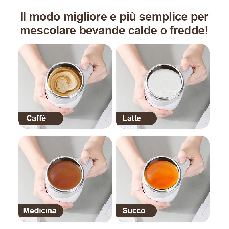 Tazza da caffè con mescolamento automatico