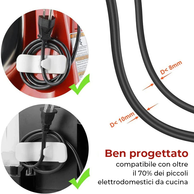 Avvolgicavo per elettrodomestici da cucina