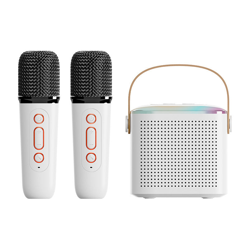 Mini macchina per karaoke con microfoni wireless