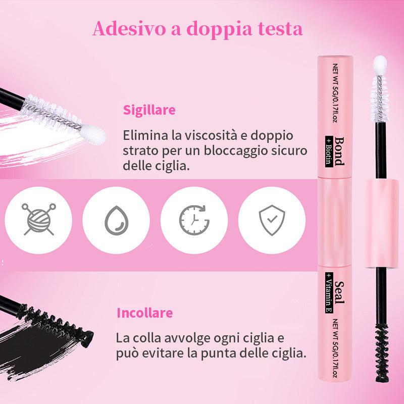 Set di extension ciglia finte naturali e voluminose
