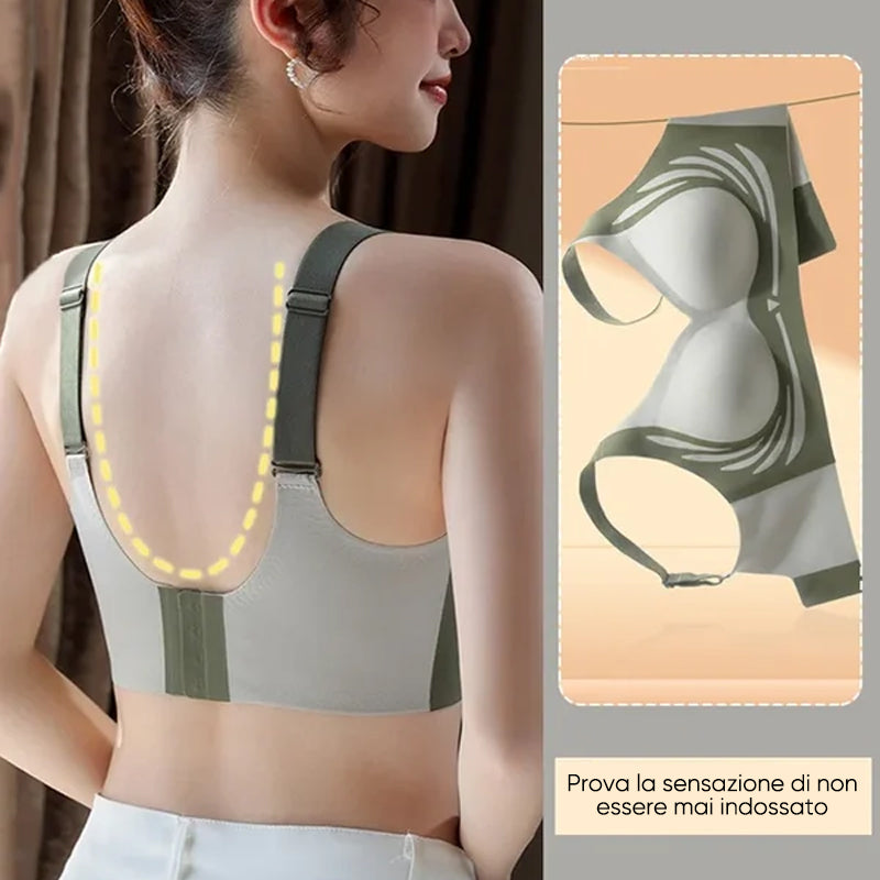 Reggiseno push-up wireless anti-cedimento sollevante