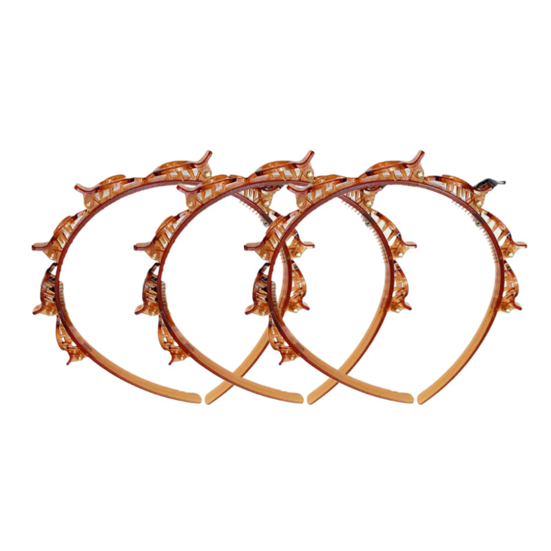 Fascia per capelli con clip per frangia