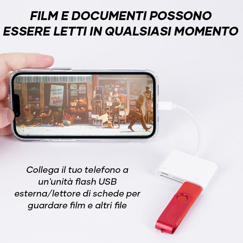 Lettore di schede mobile tutto in uno