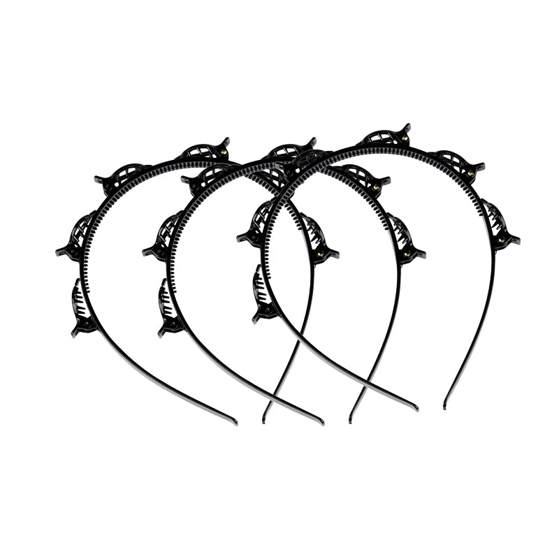 Fascia per capelli con clip per frangia